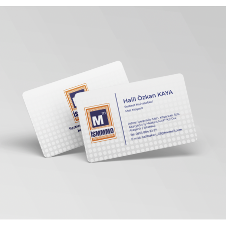 700 gr Çift Yön Oval Kesim Kalın Muhasebeci Kartvizit