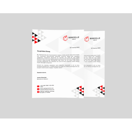 Antetli Kağıt Baskı Firmaya Özel Tasarım