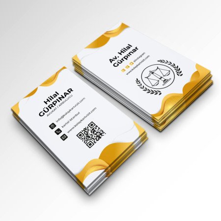 Avukat Kalın Kartvizit 700 gr Çift Yön Oval Kesim 15 Avukat Kalın Kartvizit 700 gr Çift Yön Oval Kesim 15