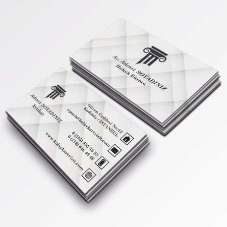 Avukat Kalın Kartvizit 700 gr Çift Yön Oval Kesim 16 Avukat Kalın Kartvizit 700 gr Çift Yön Oval Kesim 16