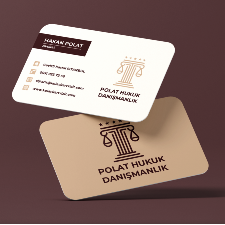Avukat Kalın Kartvizit 700 gr Çift Yön Oval Kesim -avk203 Avukat Kalın Kartvizit 700 gr Çift Yön Oval Kesim -avk203