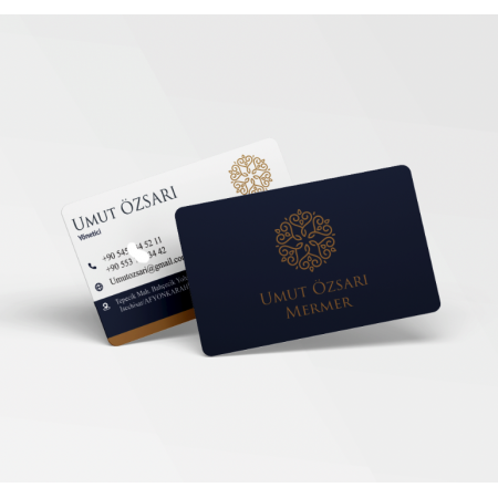 700 gr Çift Yön Oval Kesim Kalın Kartvizit