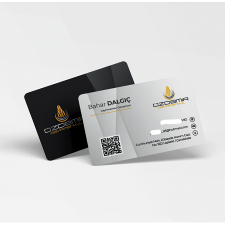 700 gr Çift Yön Oval Kesim Kalın Kartvizit emlak gayrimenkul 