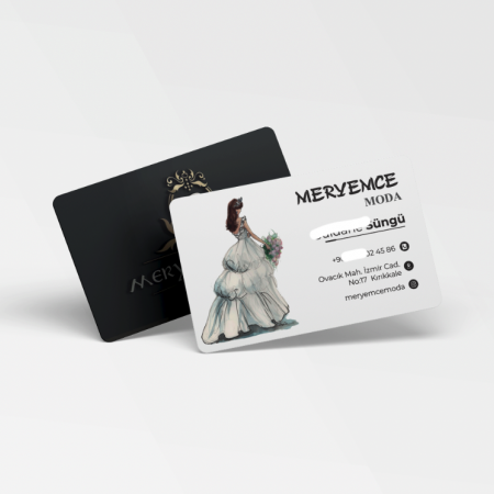 700 gr Çift Yön Oval Kesim Kalın Kartvizit Gelinlik butik