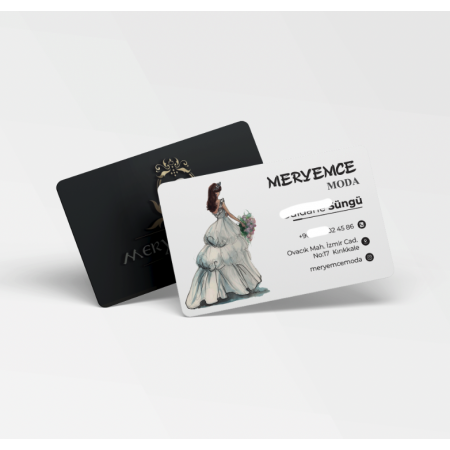 700 gr Çift Yön Oval Kesim Kalın Kartvizit Gelinlik butik