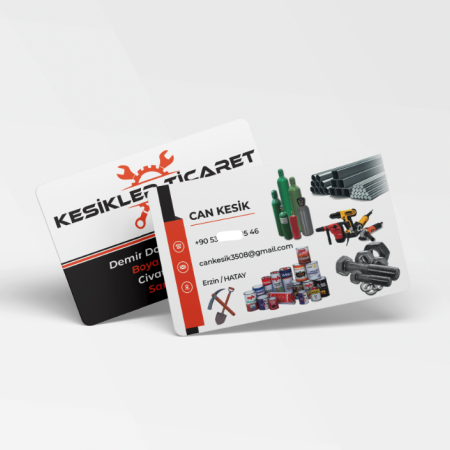 700 gr Çift Yön Oval Kesim Kalın Kartvizit Hırdavat Nalbur