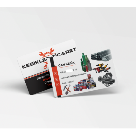 700 gr Çift Yön Oval Kesim Kalın Kartvizit Hırdavat Nalbur