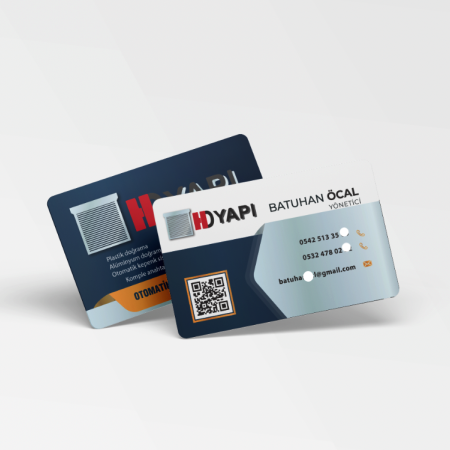 700 gr Çift Yön Oval Kesim Kalın Kartvizit Kepenk İnşaat Mühendislik