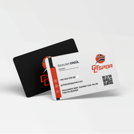 700 gr Çift Yön Oval Kesim Kalın Kartvizit Giyim Spor Butik