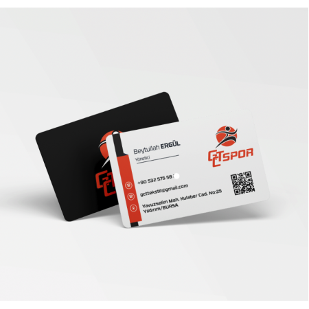 700 gr Çift Yön Oval Kesim Kalın Kartvizit Giyim Spor Butik