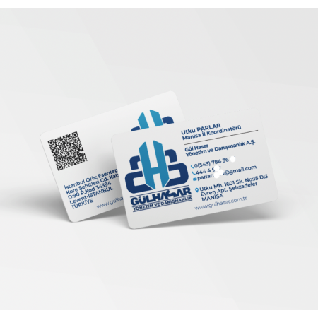 700 gr Çift Yön Oval Kesim Kalın Kartvizit Sigorta Acenta