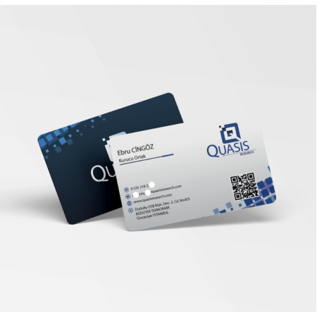 700 gr Çift Yön Oval Kesim Kalın Kartvizit Mühendislik Arge