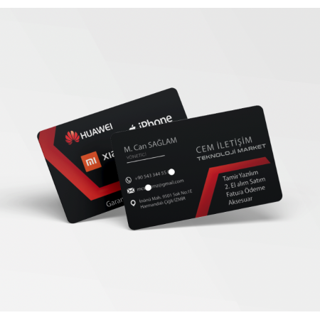 700 gr Çift Yön Oval Kesim Kalın Kartvizit Gsm Elektronik Telefon