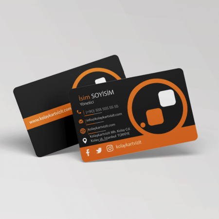 700 gr Çift Yön Oval Kesim Kalın Kartvizit