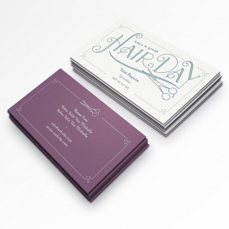 Güzellik merkezi kuaför kartvizitleri-336